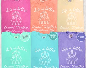 Group Cruise Shirts Comfort Colors®, Cruise Group Tees, Matching Cruise Tshirts For Family, Cruise Squad Tshirts, Family Cruise Crew Shirts