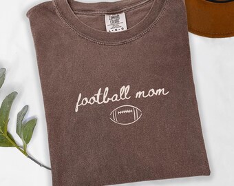 Comfort Colors Football Mom Shirt, Football Gameday Tee
