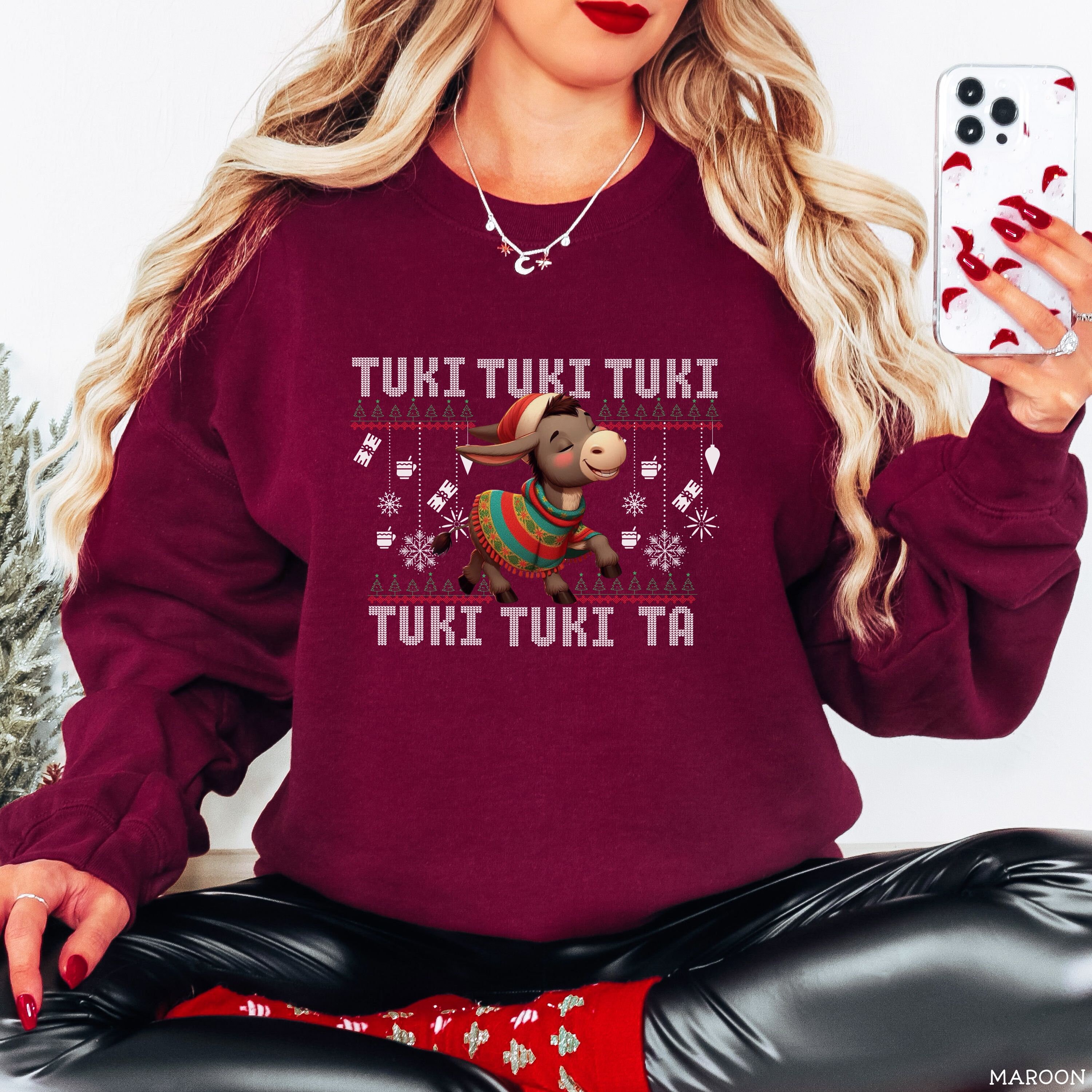 Mi Burrito Sabanero Mexican Shirt, Feliz Navidad Sweater Short Sleeve