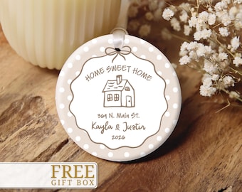 New Home Ornament, Custom New Home Christmas Ornament for New Home Owners Ornament Personalized First Christmas in Our New Home Keepsake