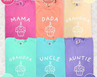 T-shirts pour le premier anniversaire : T-shirts assortis personnalisés pour toute la famille