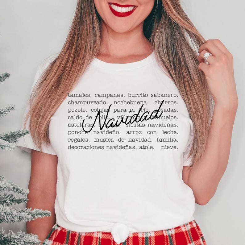 Navidad Shirts, Spanish Christmas Shirt, Latina Christmas Shirt