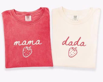 Berry First Birthday Matching Family Shirts, Strawberry Birthday Comfort Colors® Tshirts, 1st Birthday Family Tees, Berry First Bday Tshirts