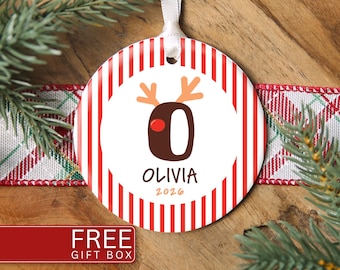 Custom Initial Ornament, Personalized Initial Christmas Ornament Custom Initial Christmas Ornament Matching Christmas Ornament Initial Name