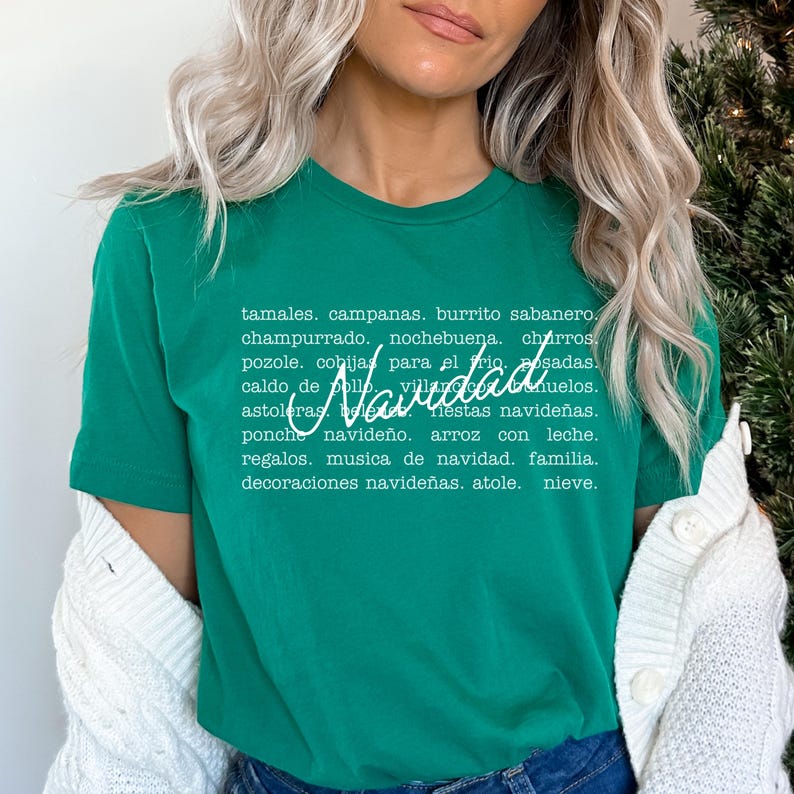 Navidad Shirts, Spanish Christmas Shirt, Latina Christmas Shirt