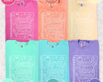Teacher Team Shirts, Back to School Shirts for Teachers, Grade Level Team Tees, Teacher Gift, First Second Third Fourth Fifth Grade Teacher