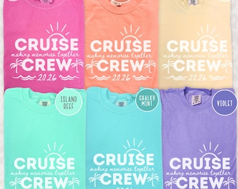 Group Cruise Shirts Comfort Colors®, Cruise Group Tees, Matching Cruise Tshirts For Family, Cruise Squad Tshirts, Family Cruise Crew Shirts