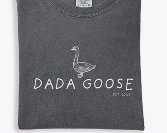 Dada Goose Comfort Colors® Shirt, Silly Goose Daddy Shirt, New Dad Gift, Matching Family Silly Goose Shirts, New Daddy Fathers Day Gift