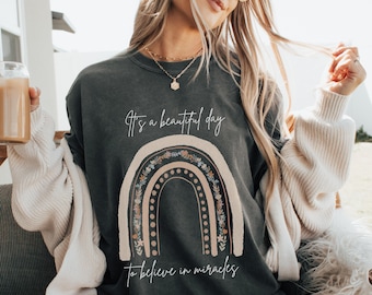 IVF It's a Beautiful Day to Believe in Miracles Comfort Colors® Shirt, IVF Expect Miracles Shirt, Ivf IUI Transfer Day Egg Retrieval Shirt,