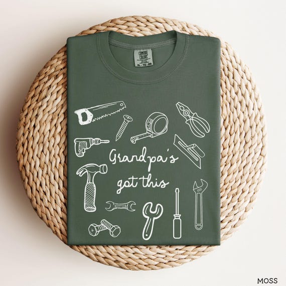 Handyman Tool Grandpa Comfort Colors® Father's Day Shirt, Fixer Grandpa Tshirt, Fathers Day Tools T Shirt, Fathers Day 2025, Tool Lover Gift