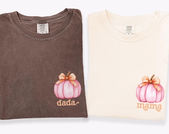 One Little Pumpkin First Birthday Shirt, Pumpkin Themed 1st Birthday Matching Shirts, Mama Little Pumpkin Shirt, First Birthday Family Tees