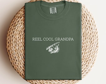 Reel Cool Grandpa Comfort Colors® Fishing Shirt: Gift for Grandpa Fisherman