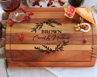 Personalized Charcuterie Board, Personalized Wedding Gift, Personalise Cheese Board, Anniversary Gift, Engraved Board, Custom Cutting Board