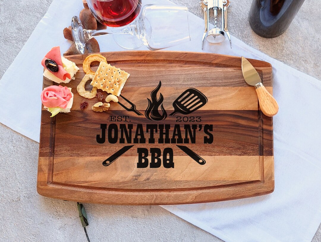 Custom BBQ Cutting Board Personalized Cutting Board Etsy