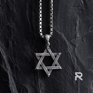 Pendentif Homme Argent Massif 925 Vintage - Cosaque Ukrainien Avec Trident - 23g - Occasion Porté