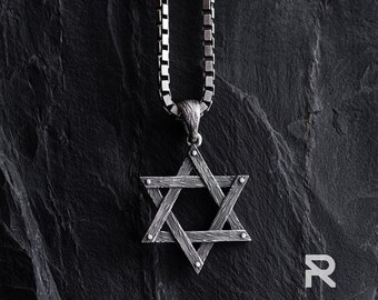 MAGEN DAVID PENDANT, David Star Necklace, Minimalist Silver Religious Symbolic Necklace, Spiritual Protection Necklace Gift For Christmas