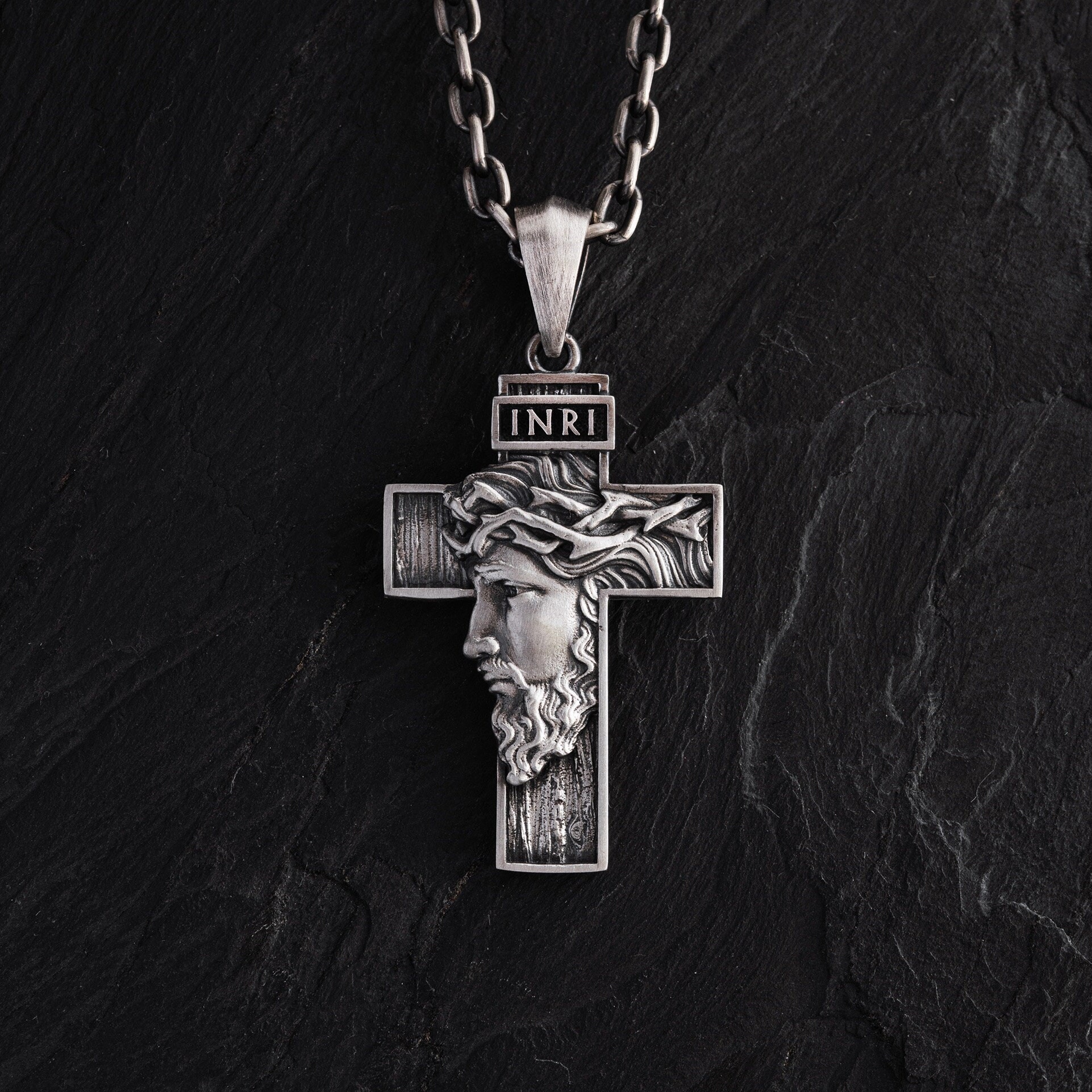 Jewelry - Ciondolo Testa Di Gesù Cristo Acciaio 316L String - 21,90 - Foto 4