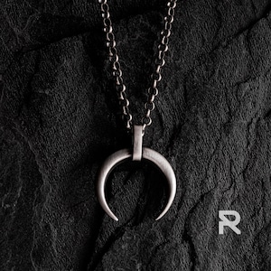 Pendentif Vintage Homme En Argent Massif 925 - Motif Cosaque Ukrainien (trident) - Poids 23g - Occasion