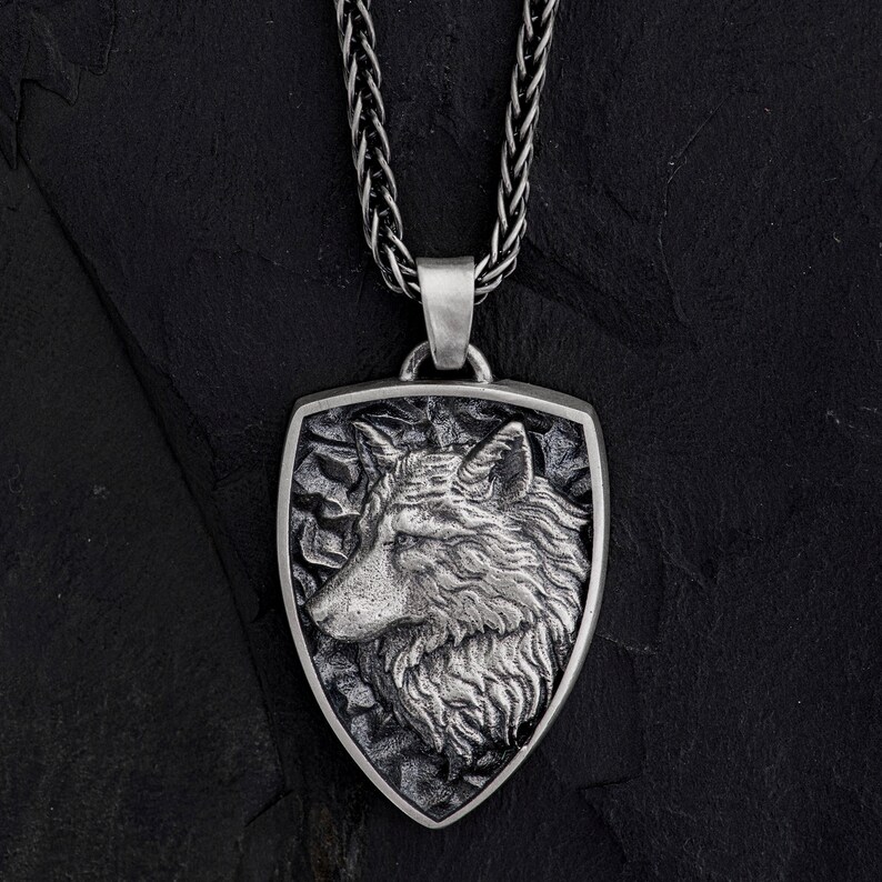 thumbnail image 2 of Silver Necklace YFN Wolf Pendant Necklace 925 Sterling Silver Cubic Zirconial Wolf Moon Necklace 18 Birthday Day Jewelry For Girlfriend Wife 0 4 Sterling Silver Necklace 2 of 13