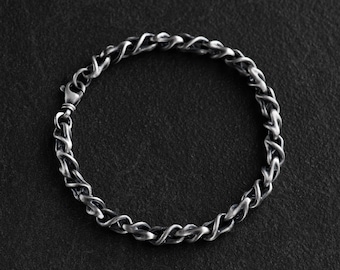 Silver Mens Bracelet, Guys Silver Bracelet, Sterling Bracelets, Gent Bracelet Silver, Chain Bracelet Mens, Men Silver Bracelets