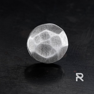 Flat Back Classy Mens Silver Huggie Hoops - Round Earrings for Guys, Modern and Unique Gift Idea for Him, Masculine Style