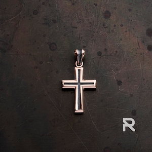 Gold cross pendant, male cross necklace, Mens pendant cross, cross men chain, Cross necklaces men , mens cross necklace