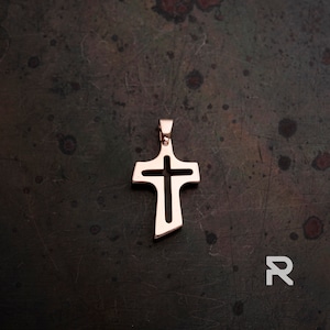 Gold cross pendant, male cross necklace, Mens pendant cross, cross men chain, Cross necklaces men , mens cross necklace