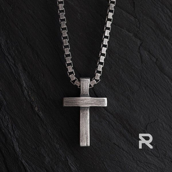 COLLIER RELIGIEUX, collier CHRÉTIEN, pendentif croix de foi minimal en argent 905, cadeau de collier significatif pour les chrétiens