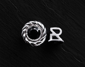 Men’s Reeks 14K White Gold Single Earring | Designer Luxury Statement Stud | Premium Masculine Accessory