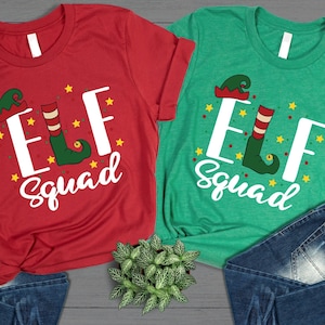 Elf Squad Shirt, Custom Elf Shirt, Christmas Family Matching, Funny Christmas Shirt, Christmas Elf Shirts, Christmas Family Matching