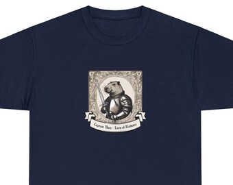 Capybara Shirt Funny, Medieval Lord Capybara, Capybara Lover Gift, Meme, Unisex Comfy Tee, Funny Capybara T-Shirt, Medieval Shirt