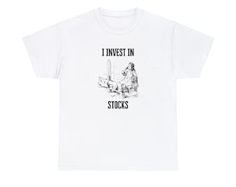 Medieval Shirt, Invest in Stocks, Medieval Joke, Play on Words, Funny Gothic Shirt, Dark Humor Tee, Gothic, Grunge Clothing, Horror Shirt