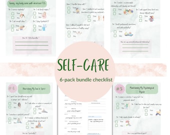 Self-Care Guide: Basic Essentials of Self-Care, Self-care Weekly Planner