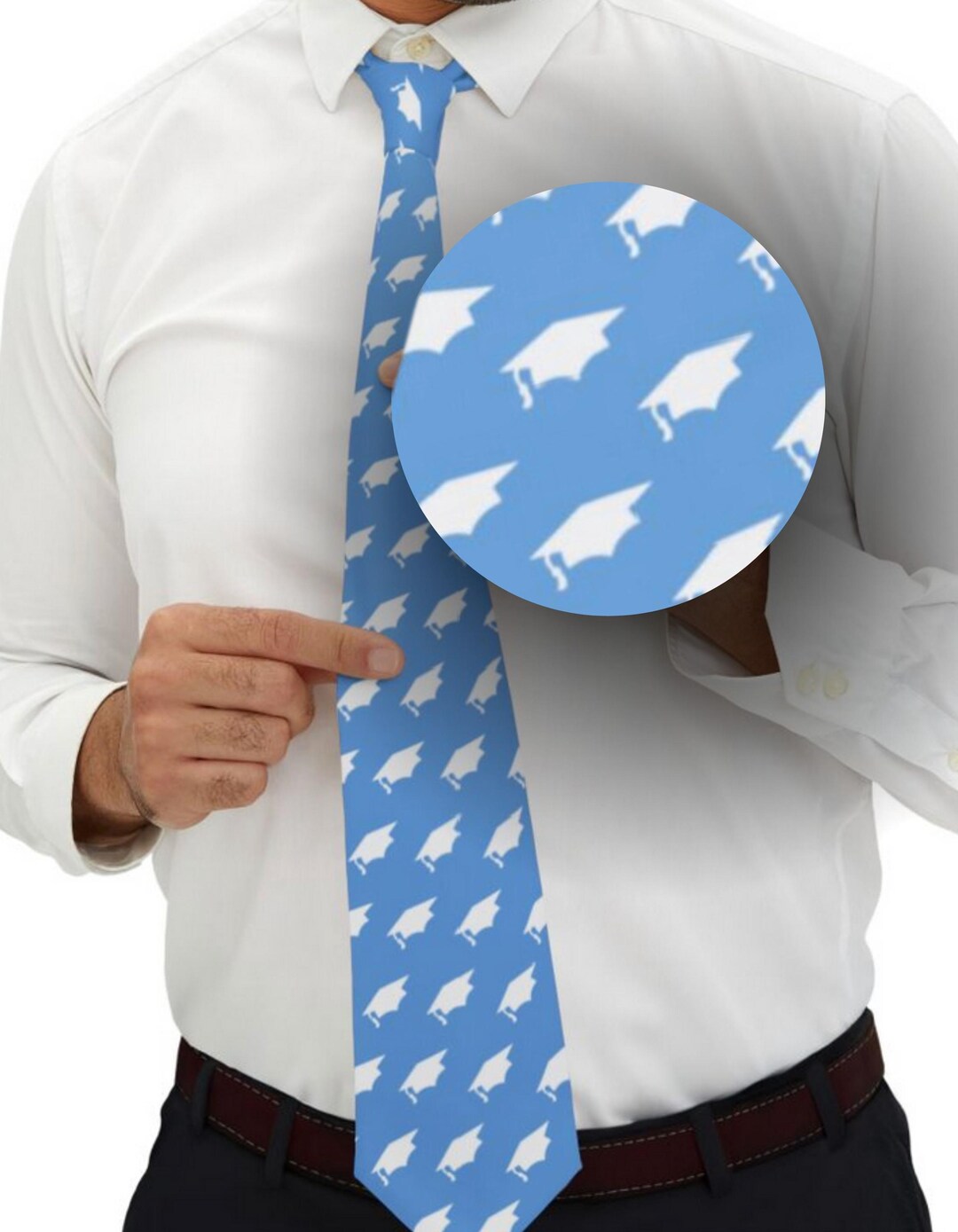 Graduationtie Graduation Necktie for Graduates, Academic Tie for Men, College ...