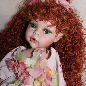 Aurelia Haunted Doll - Spirit doll, Fae, Maigck, Flowers, Abundance, joy - SpiritWonders