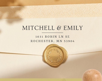 Custom Address Stamp | Wedding, Return Address