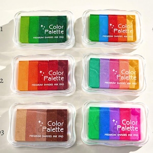 encreur multicolore | tampon encreur à séchage rapide | encreur dégradé | Fournitures pour la fabrication de cartes | Encre pour tampon de livre | tampon encreur pour cartes | Cadeau de Pâques