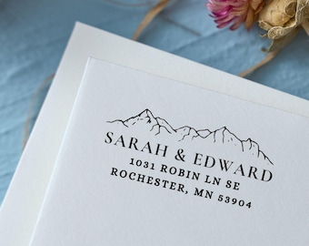 Custom Address Stamp: Self-Inking Wedding Stamper