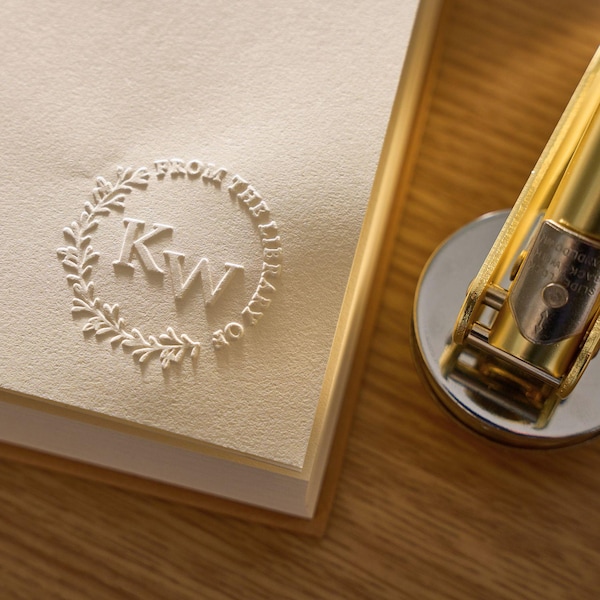Personalized Book Embosser · Ex-libris Embosser · Custom Library Embosser · Mother's Day Gift · Book Lover Gift
