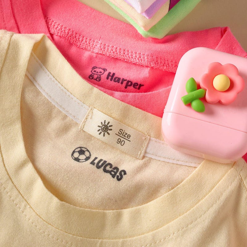 Custom Kid Name Stamp | Personalized Name Stamp for Kids Clothes | Kids T-shirt Stamp | Preschool Name Stamp | FABRIC STAMP