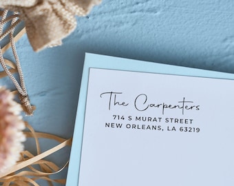 Custom Address Stamp: Self-Inking Wedding Stamper