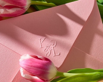 Personalisierter Hochzeit Prägestempel, Benutzerdefiniertes Monogramm Siegel, Einladungsprägestempel, Brautpartygeschenk, Benutzerdefinierte Prägestempel, Hochzeitsdekor