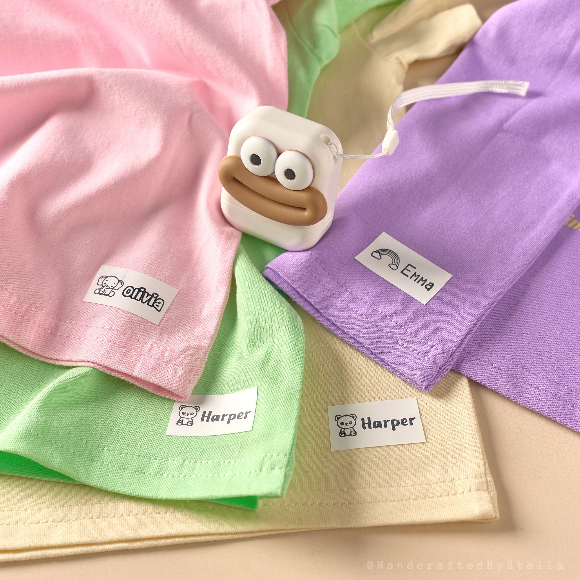 Custom Kid Name Stamp | Personalized Name Stamp for Kids Clothes | Kids T-shirt Stamp | Preschool Name Stamp | FABRIC STAMP