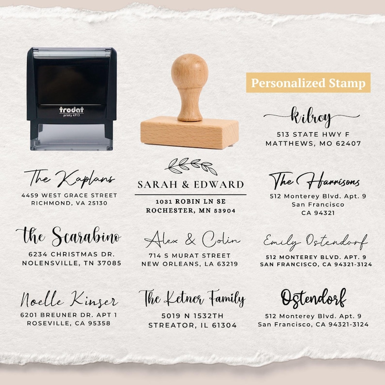 Custom Address Stamp | Wedding Stamper | Self inking Stamp | Custom Stamp for Wedding | Return Address Stamp | Business Stamp