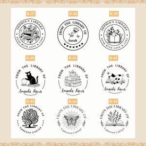 Custom Book Embosser – Personalized Book Stamp for Library or Ex Libris – Book Lover Gift – Gift for mom | Book Club Essentials image 6