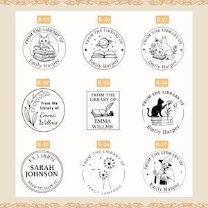 Custom Book Embosser – Personalized Book Stamp for Library or Ex Libris – Book Lover Gift – Gift for mom | Book Club Essentials image 4