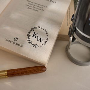 Custom Book Embosser – Personalized Book Stamp for Library or Ex Libris – Book Lover Gift – Gift for mom | Book Club Essentials image 9