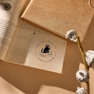 Custom Book Embosser – Personalized Book Stamp for Library or Ex Libris – Book Lover Gift – Gift for mom | Book Club Essentials image 18