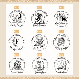 Custom Book Embosser – Personalized Book Stamp for Library or Ex Libris – Book Lover Gift – Gift for mom | Book Club Essentials image 3