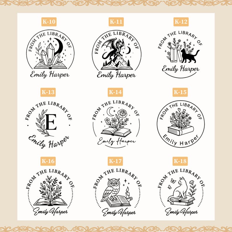 Custom Book Embosser – Personalized Book Stamp for Library or Ex Libris – Book Lover Gift – Gift for mom | Book Club Essentials image 3
